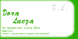 dora lucza business card