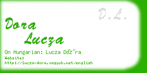 dora lucza business card